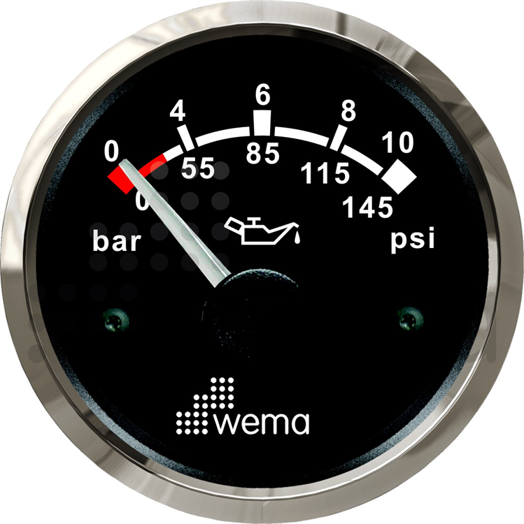 110676 Wema Oil Pressure Instrument 10 Bar - Image 1