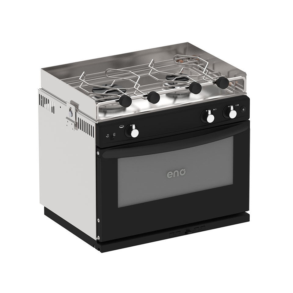 142340850785-1_CUISINIERE_GAZ_SUR_CARDAN_GRAND_LARGE_2_FEUX_SANS_GRILL_ENO ENO GRAND LARGE 2 Εστιών με Φούρνο Μαύρη - Image 1