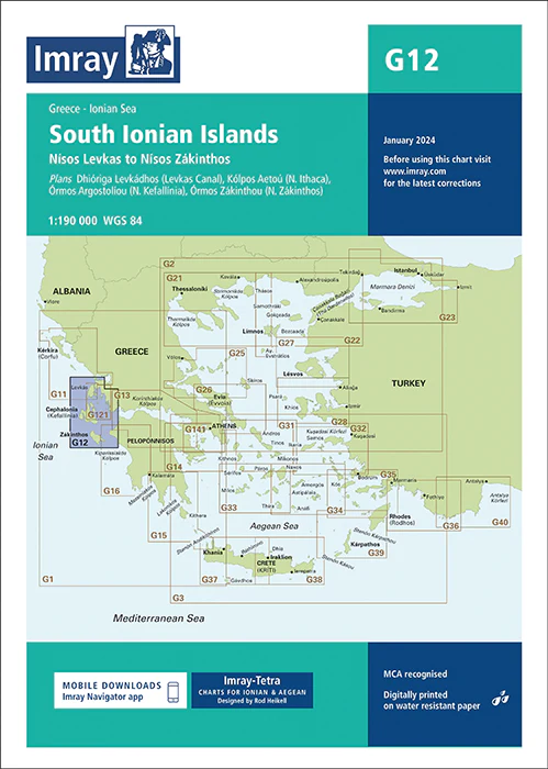 ICG12 Imray Charts G12 South Ionian Islands - Image 1