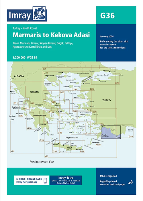 ICG36 Imray Charts G36 Turkey - South Coast - Image 1