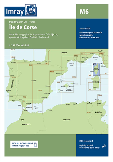 ICM6 Imray Charts M6 Île de Corse - Image 1