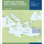 Χάρτες Imray M21 Νότια Ακτή Τουρκίας, Συρία, Λίβανος και Κύπρος
