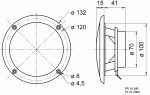 Αδιάβροχo Ηχείo Visaton Λευκό 30W - Image 2