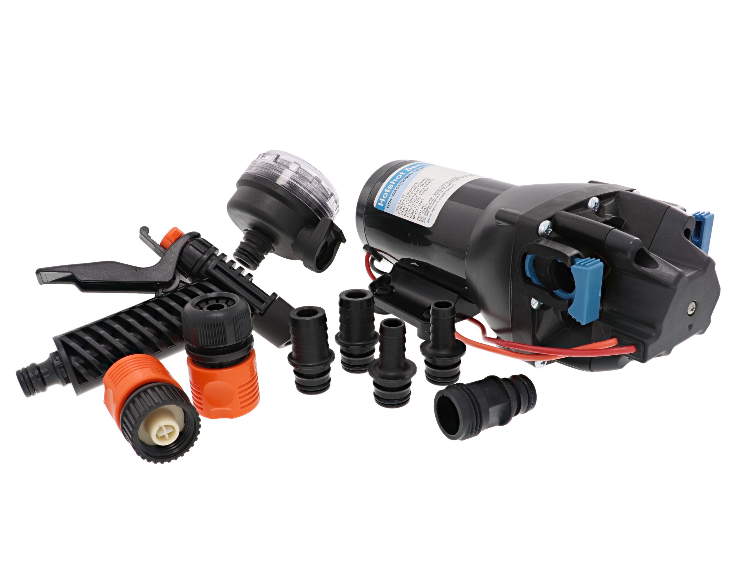 Jabsco-HotShot-HD4-Contents-No-Hose Jabsco Αντλία Πλυσίματος HotShot HD4, 12V - Image 1