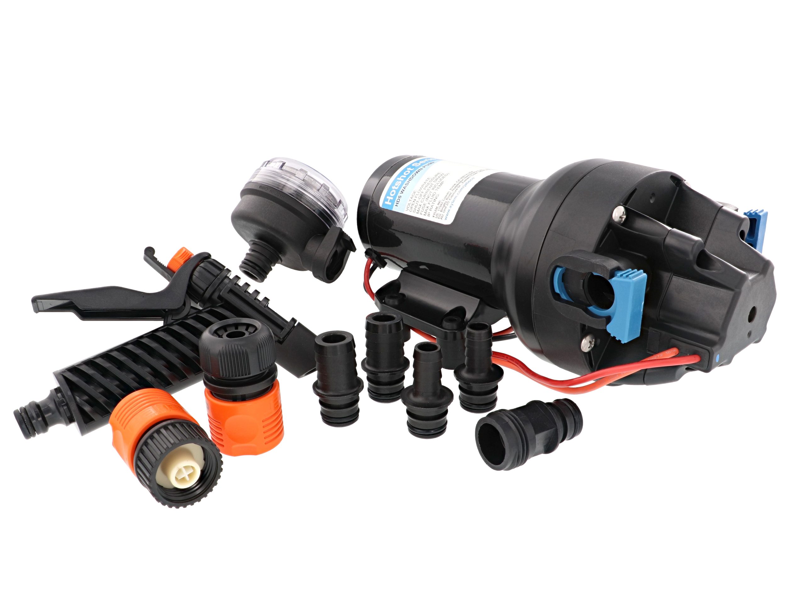 Jabsco-HotShot-HD5-Full-Contents Jabsco Αντλία Πλυσίματος HotShot HD5, 12V - Image 1