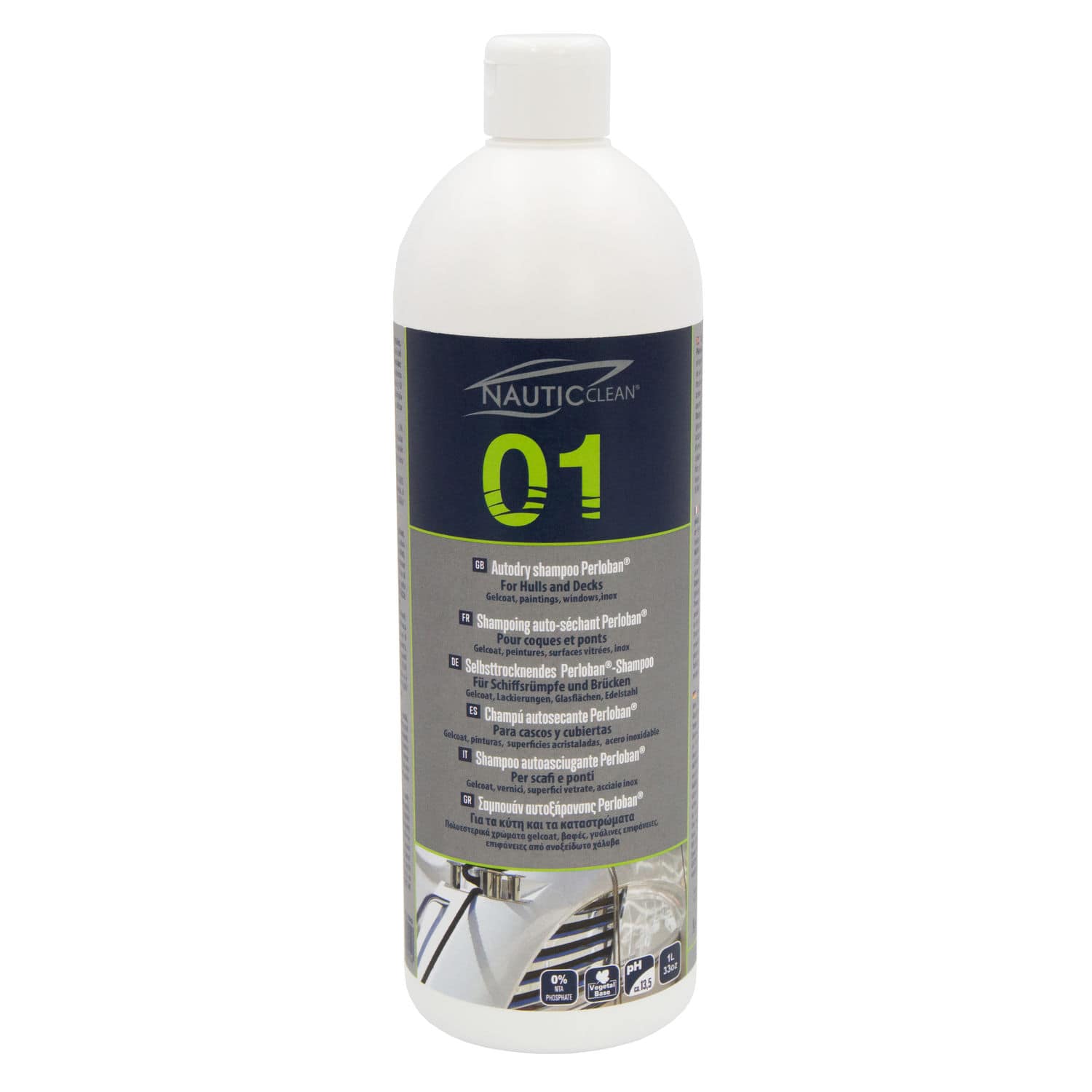 Nautic-Clean-01-1lt Nautic Clean 01 Σαμπουάν Καθαρισμού Autodry 1Lt - Image 1