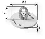 Wichard Stick-On Padeye - Image 2