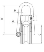 Wichard Μπαστέκα για Σχοινί 8mm, 2000Kg - Image 3