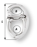 Wichard Snap Shackle για Genoa, Μήκος: 70mm - Image 2