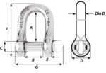 Wichard Self-Locking D Shackle with Captive Pin – Dia 10mm - Image 2