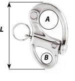 Wichard Snap Shackle with Fixed Eye - Length: 35mm - Image 2
