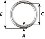 Wichard Ring 7.3mm – Inside Diameter: 45mm - Image 2