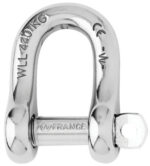 Wichard Self-Locking D Shackle with Captive Pin – Dia 10mm