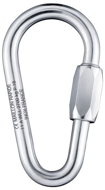 Maillon rapide poire inox Peguet.Peguet stainless steel pear quick link. Maillon Rapide Βιδωτός Σύνδεσμος Pear, 8mm - Image 1