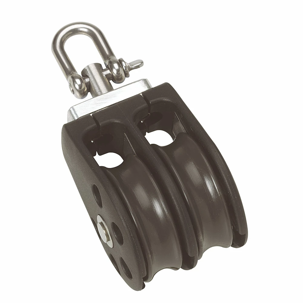 N03230 Barton Double Block 45mm with Swivel - Image 1