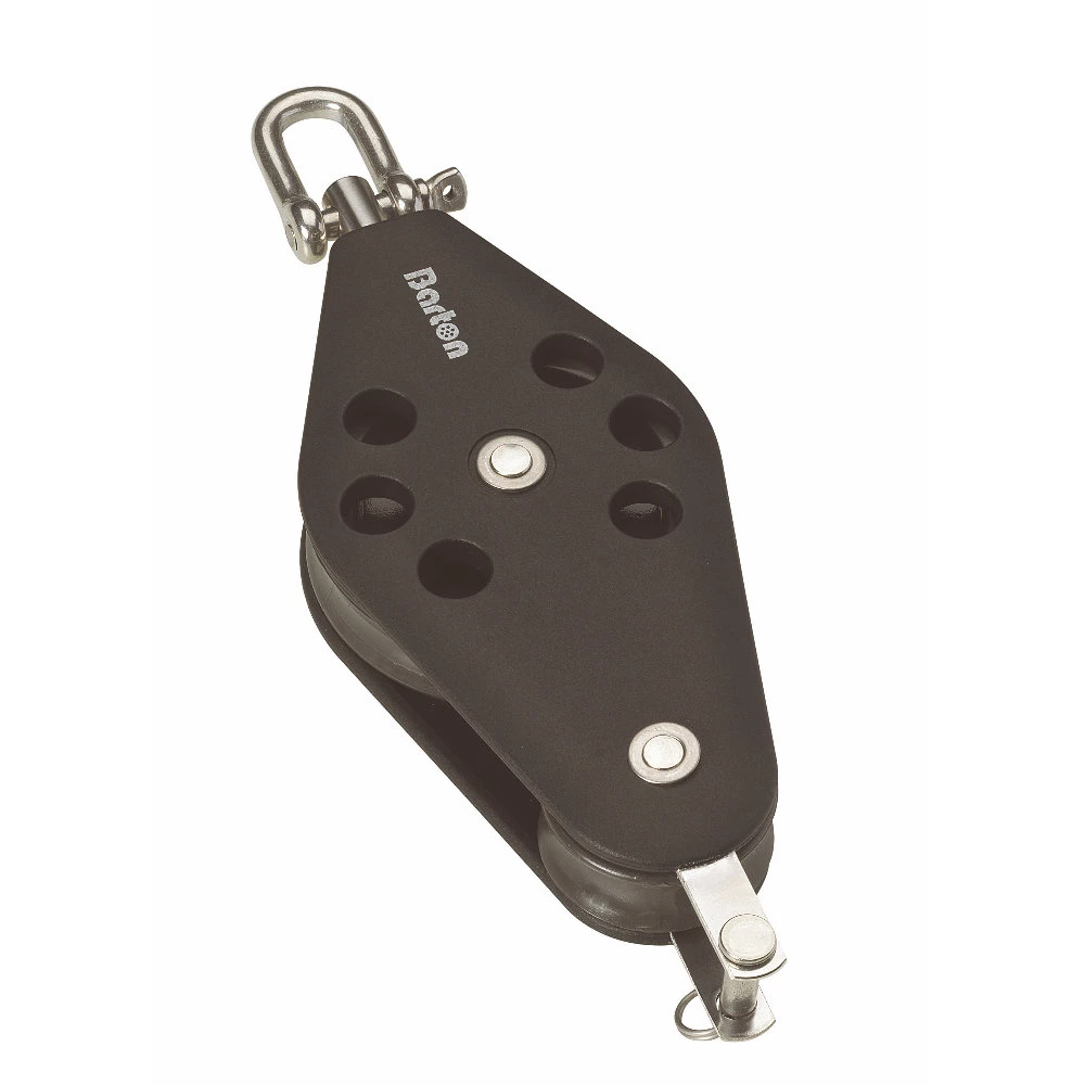N03431 Barton Fiddle Block 45mm with Swivel & Becket - Image 1