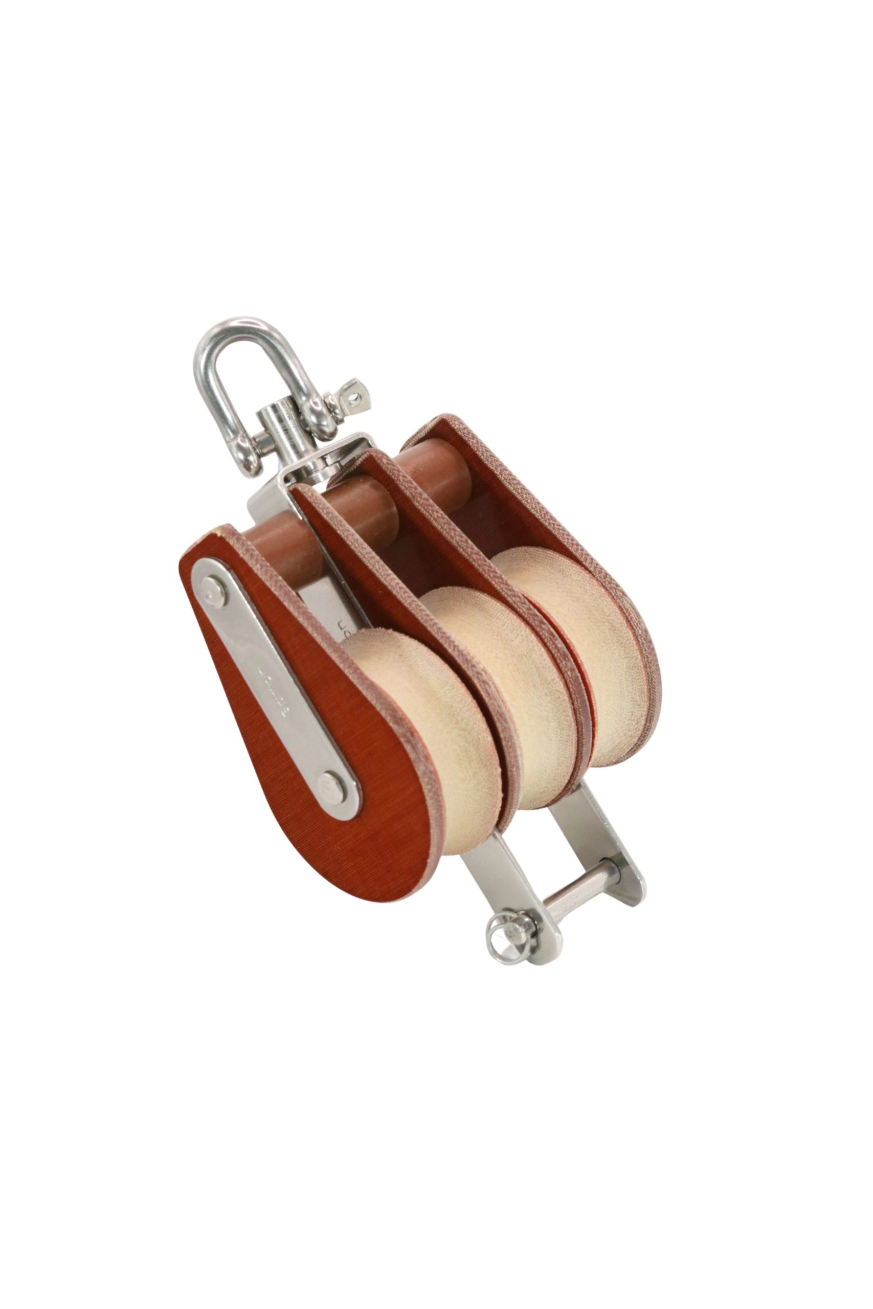 T01331 Barton Tufnol Triple Block 30mm with Swivel & Becket - Image 1